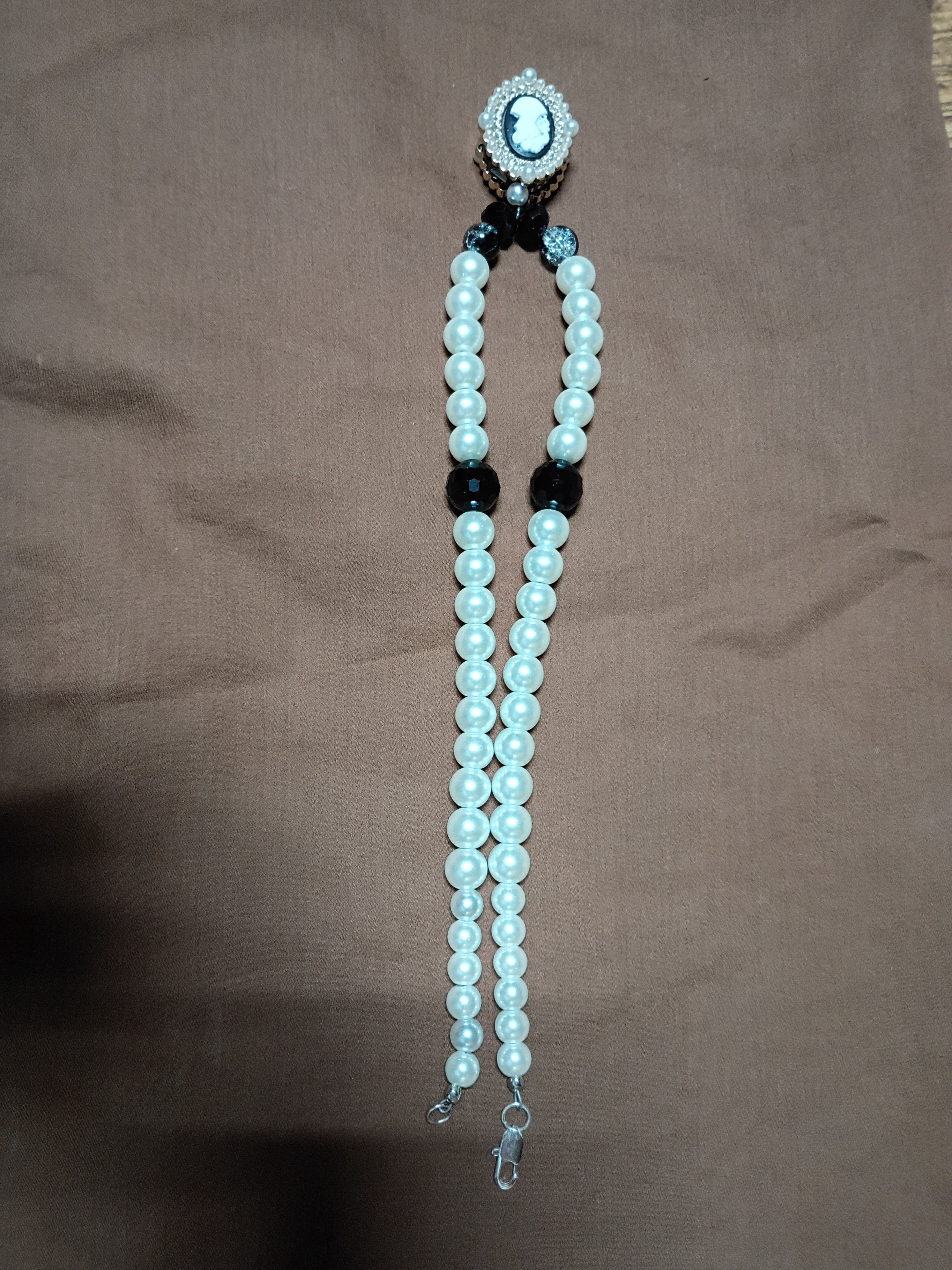 Debutante necklace full length view