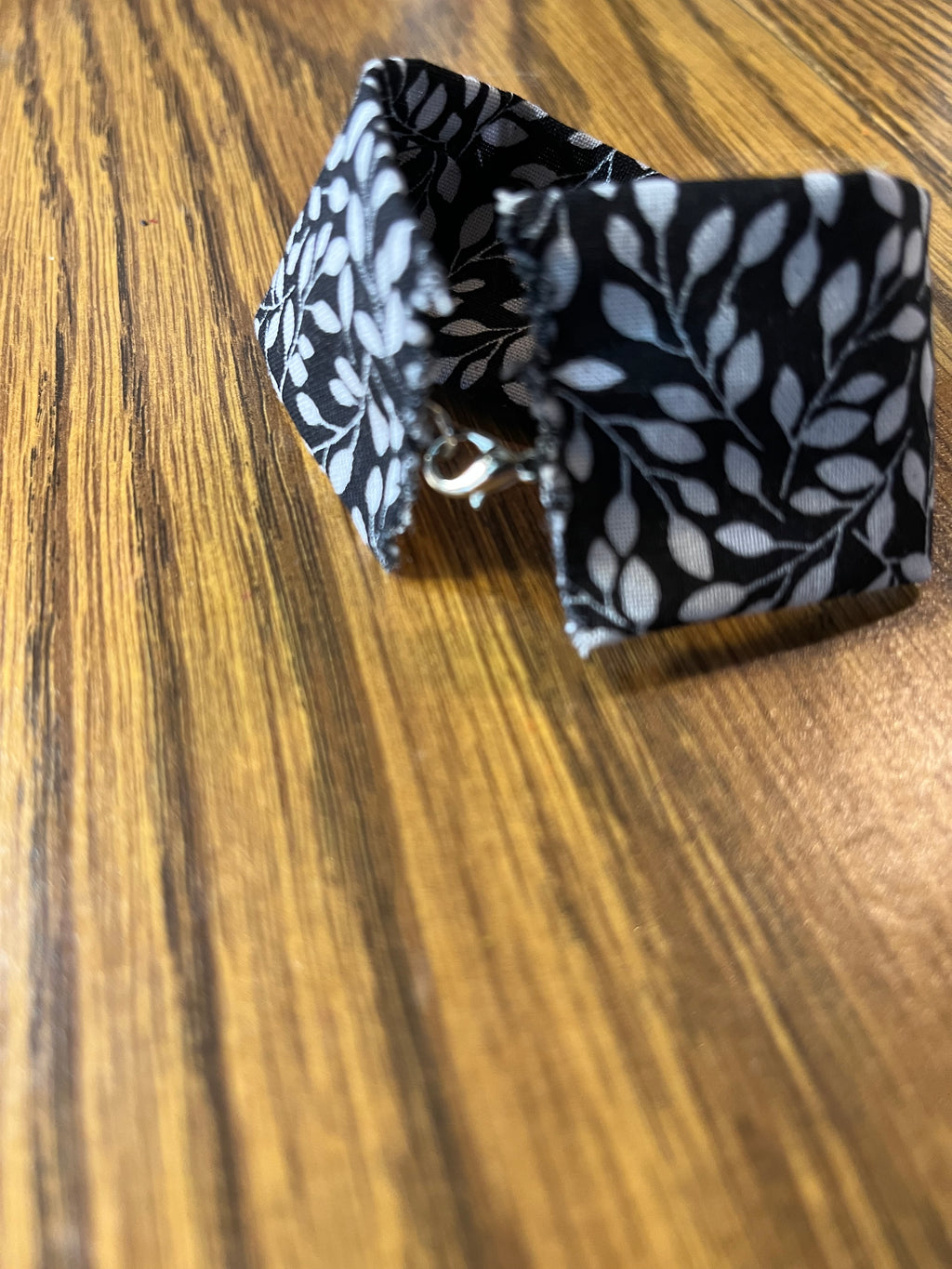 Faint of Heart fabric wrist cuff folded view