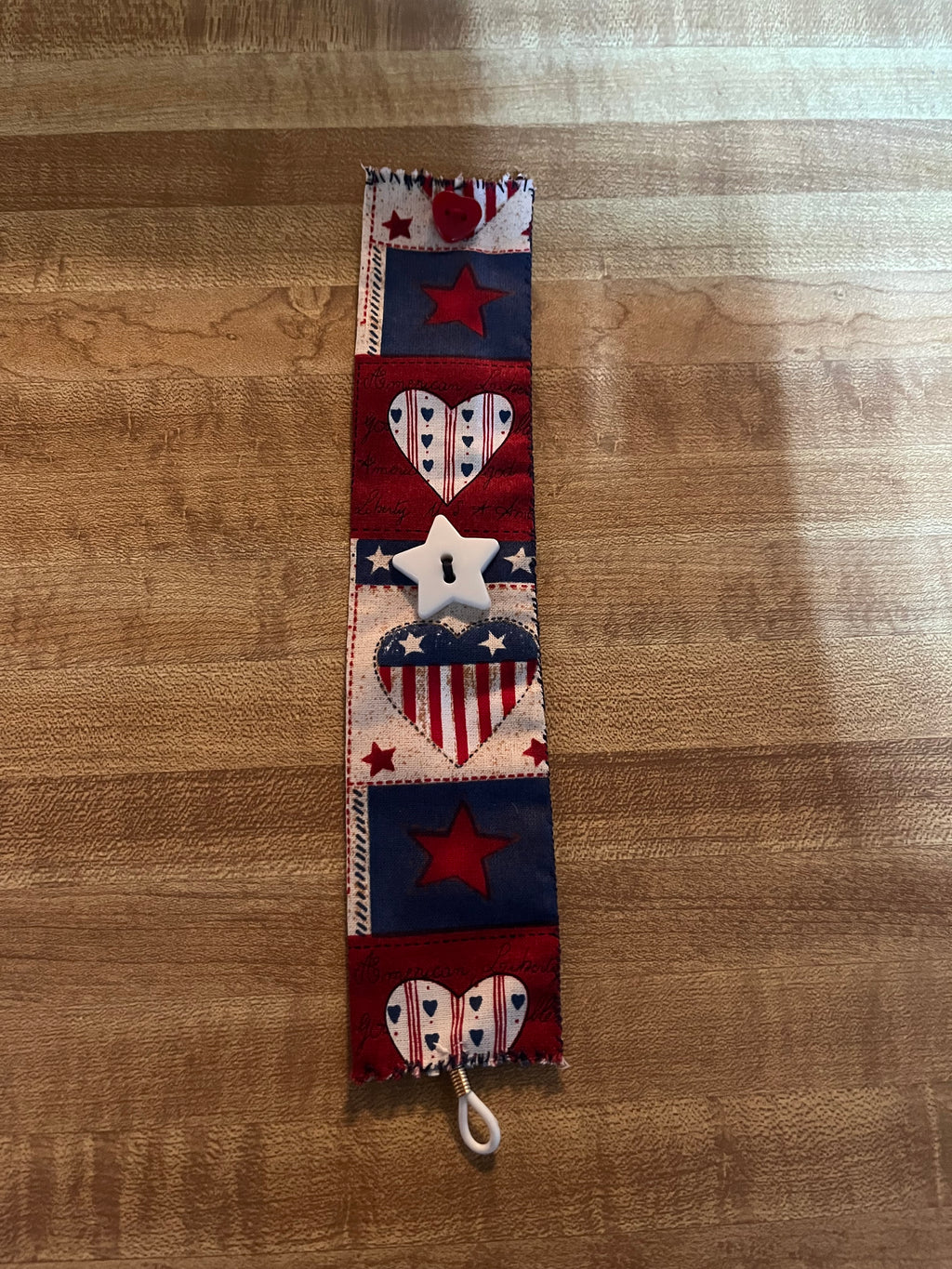 Star Filled Sky fabric wrist cuff flat view