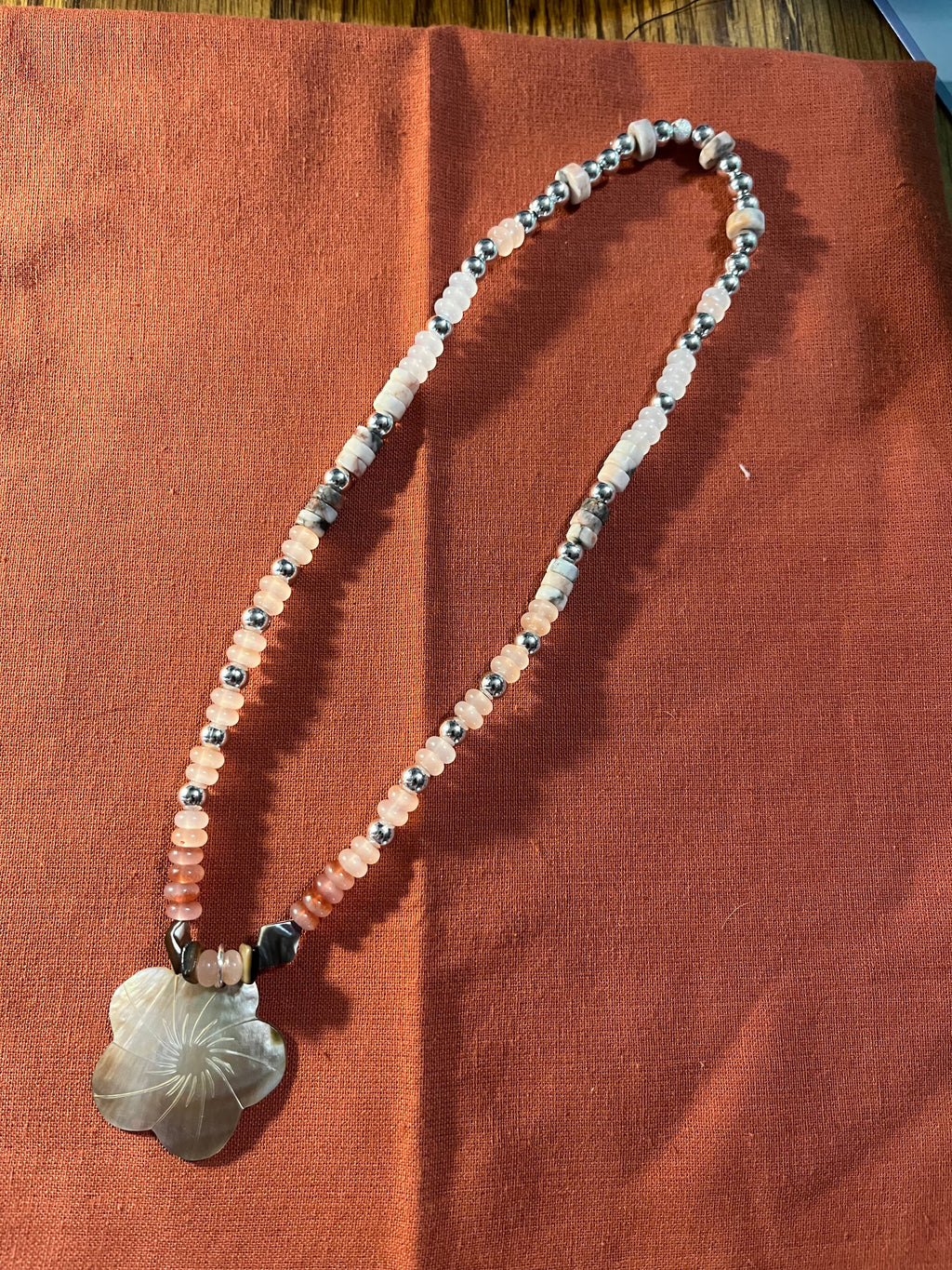 By the Sea beaded necklace lifestyle photo