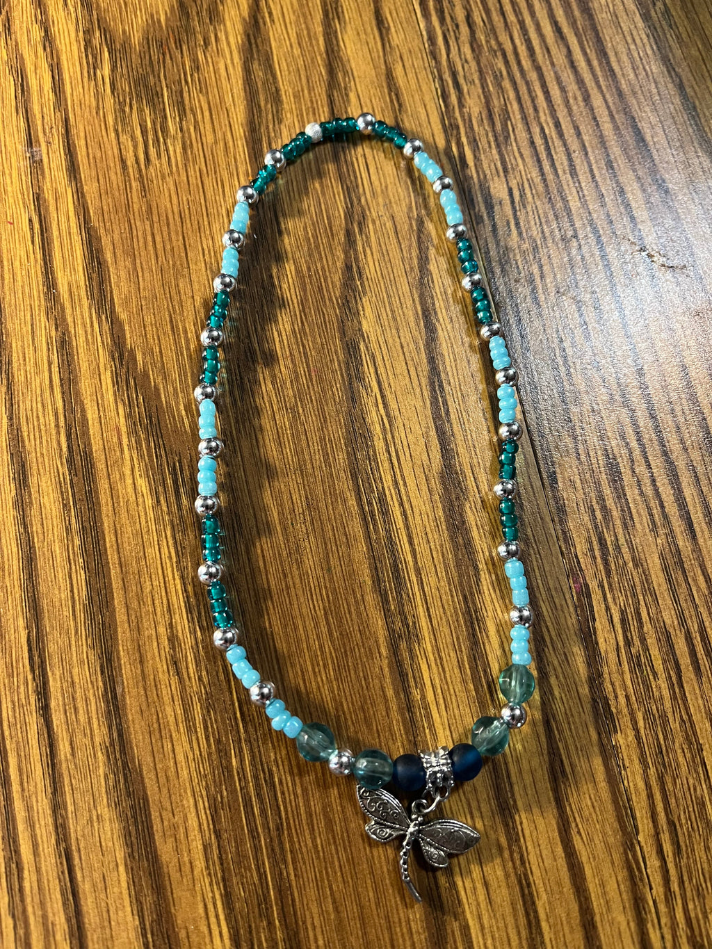 Gentle Flight dragonfly necklace raw photo
