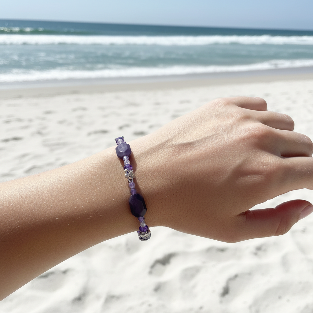 Purple Passion model shot — Coastal Bloom Collection No. 061