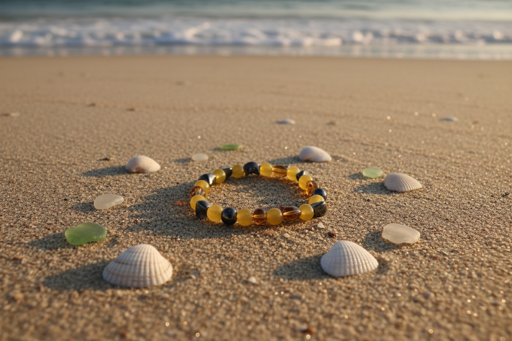 Butterscotch & Whiskers bracelet beach lifestyle
