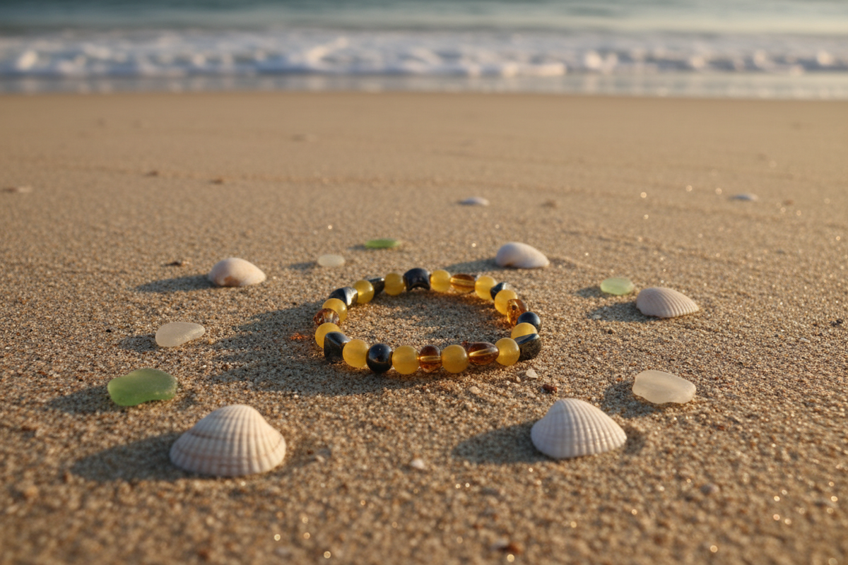 Butterscotch & Whiskers bracelet beach lifestyle