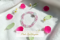 Pink Bubblegum beaded stretch bracelet — Coastal Bloom Collection No. 058