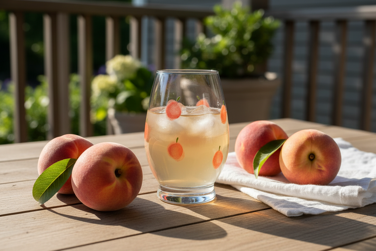 Drops of Peach lifestyle shot 1