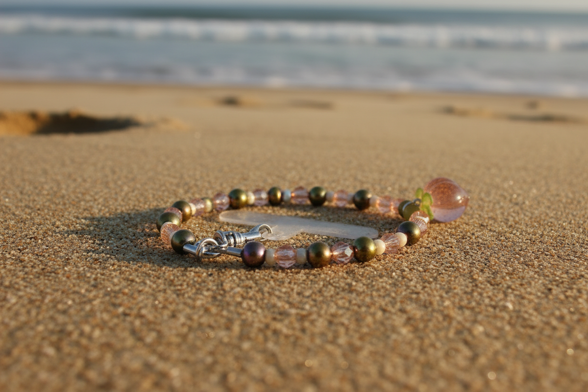 Pick a Peach Wrist & Wander Collection No. 011 beach shot
