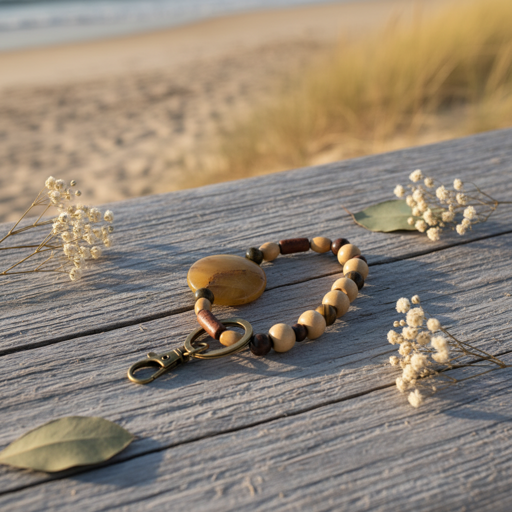 Romancing the Stone driftwood flat lay