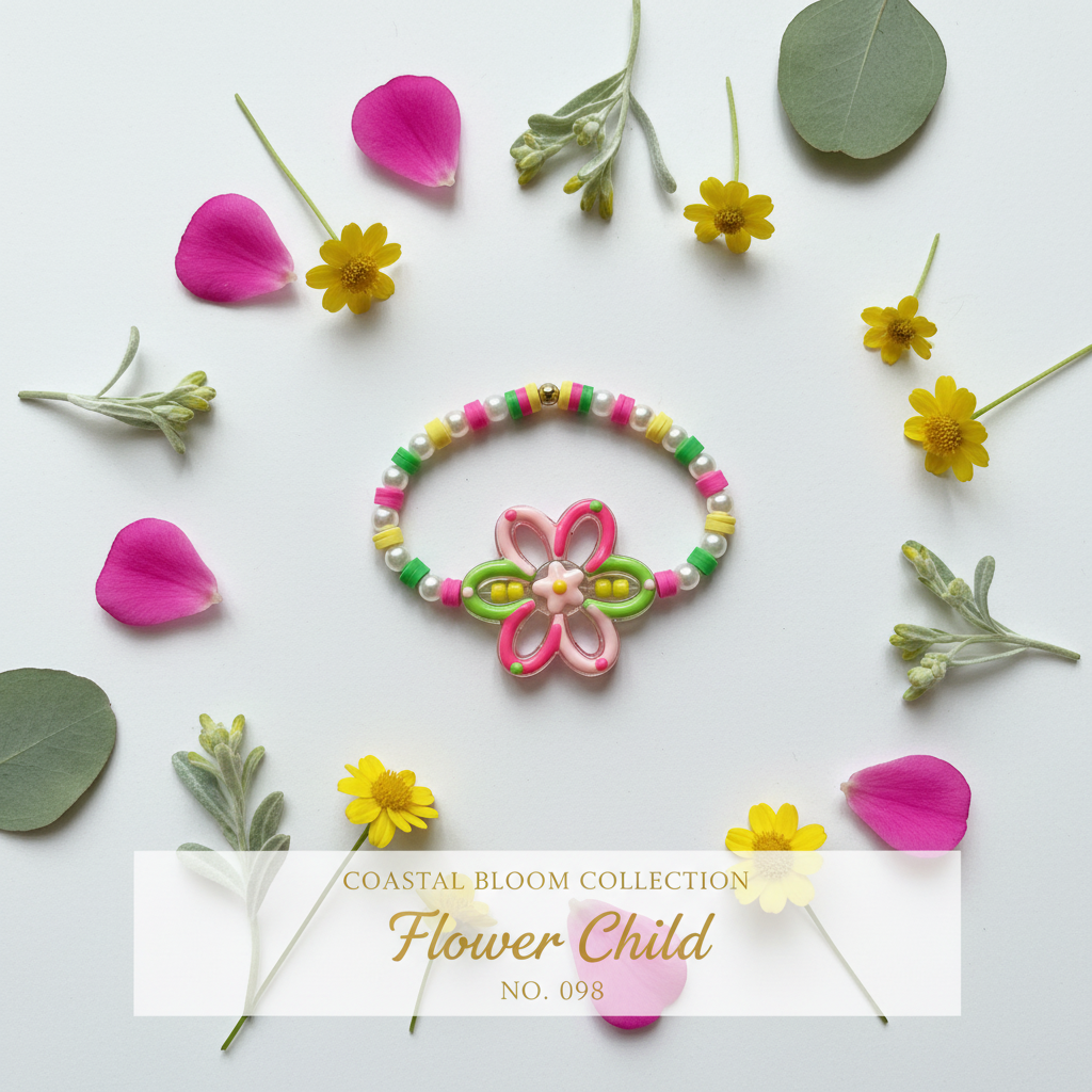 Flower Child bracelet hero — Coastal Bloom Collection No. 098