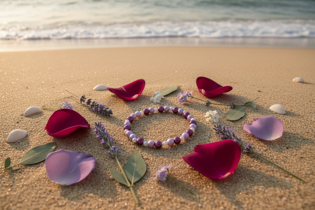 Rose Petals bracelet beach lifestyle