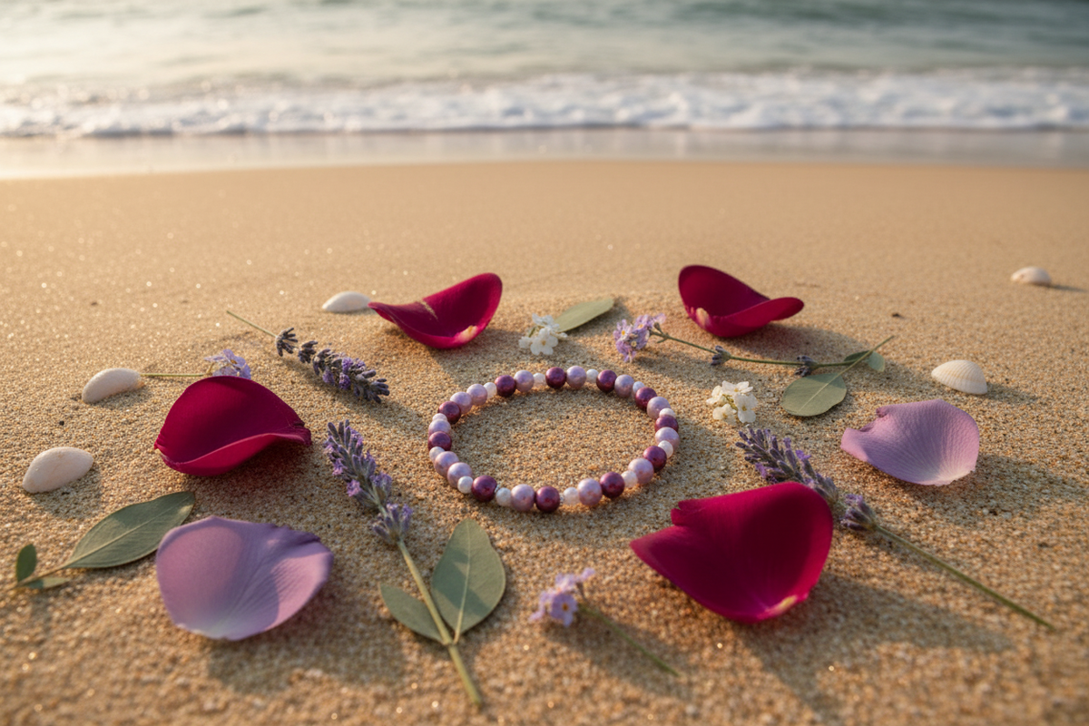 Rose Petals bracelet beach lifestyle