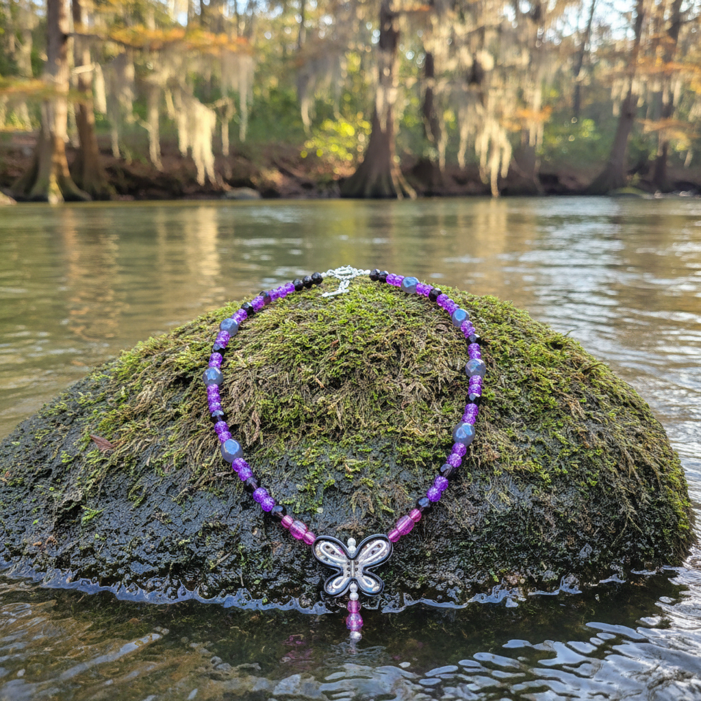 The Sky is the Limit necklace river lifestyle shot