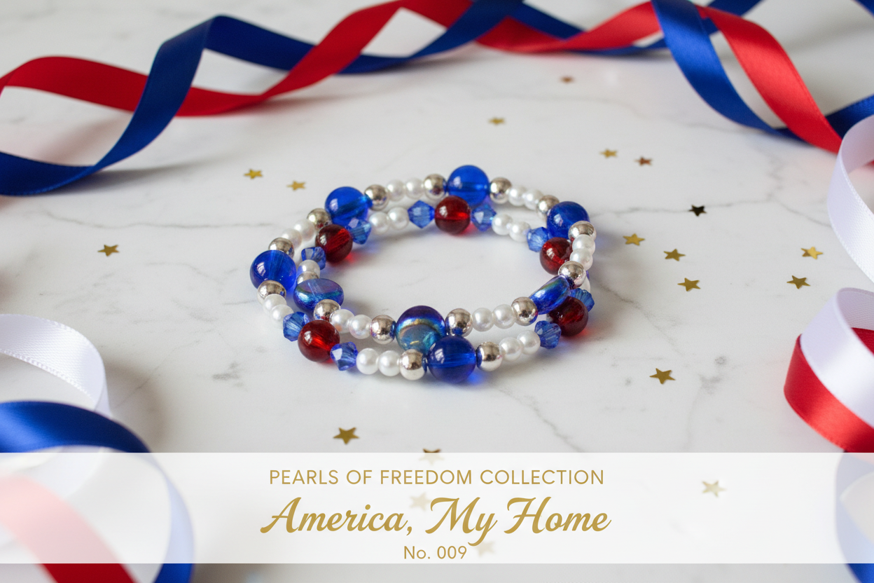 America, My Home bracelet - Pearls of Freedom Collection No. 009