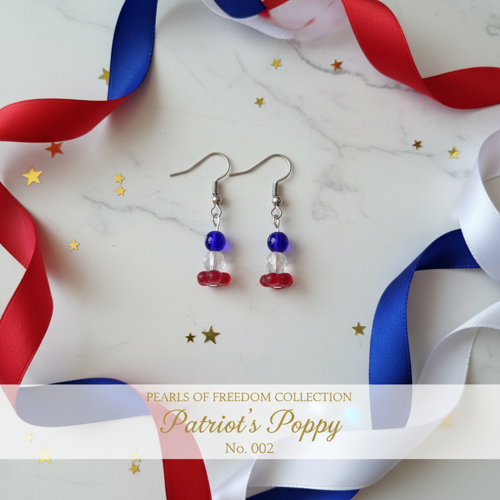Patriot's Poppy – Pearls of Freedom Collection No. 002