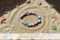 Rainbow Fun-Pink Kids Bracelet No. 008 - Driftwood Darlings Collection