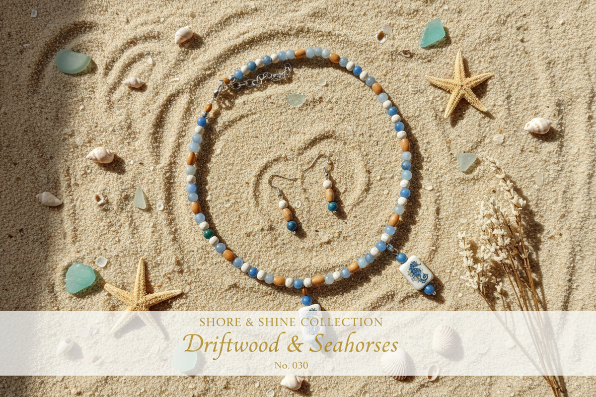 Driftwood & Seahorses Necklace hero