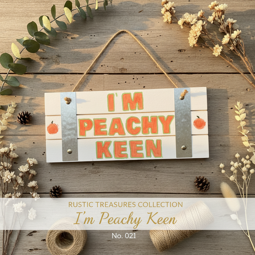 I'm Peachy Keen - Rustic Treasures Collection No. 021 - hero shot