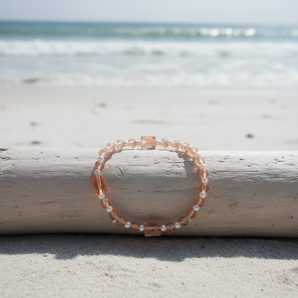Peaches and Cream beach lifestyle — Coastal Bloom Collection No. 065