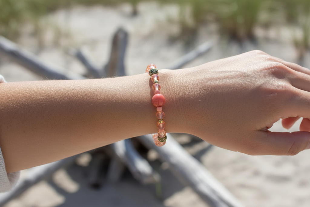 Peach Sorbet bracelet model shot