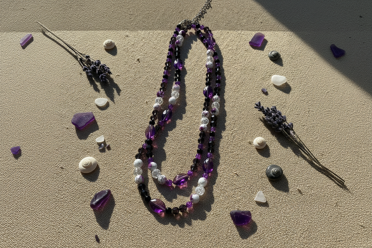 Pretty in Purple lifestyle flat lay