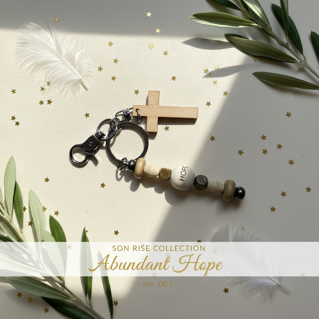 Abundant Hope faith keychain hero image