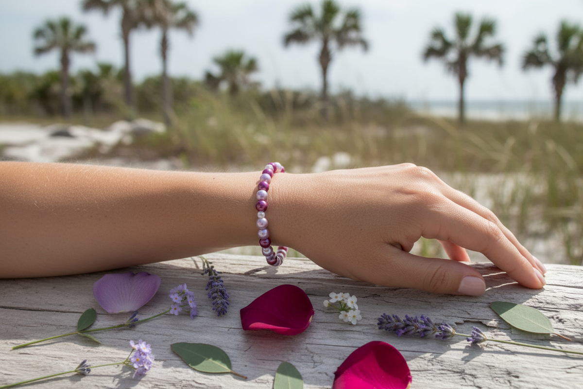 Rose Petals bracelet model shot