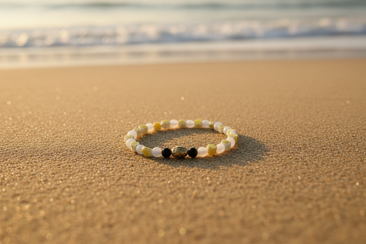 Ladybug Daisies Coastal Bloom Collection No. 052 beach lifestyle shot