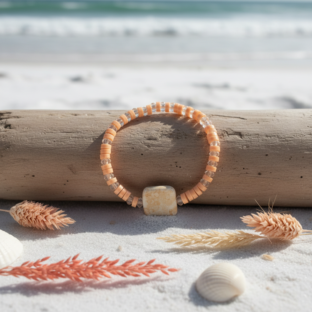 Peach Patty beach lifestyle — Coastal Bloom Collection No. 069