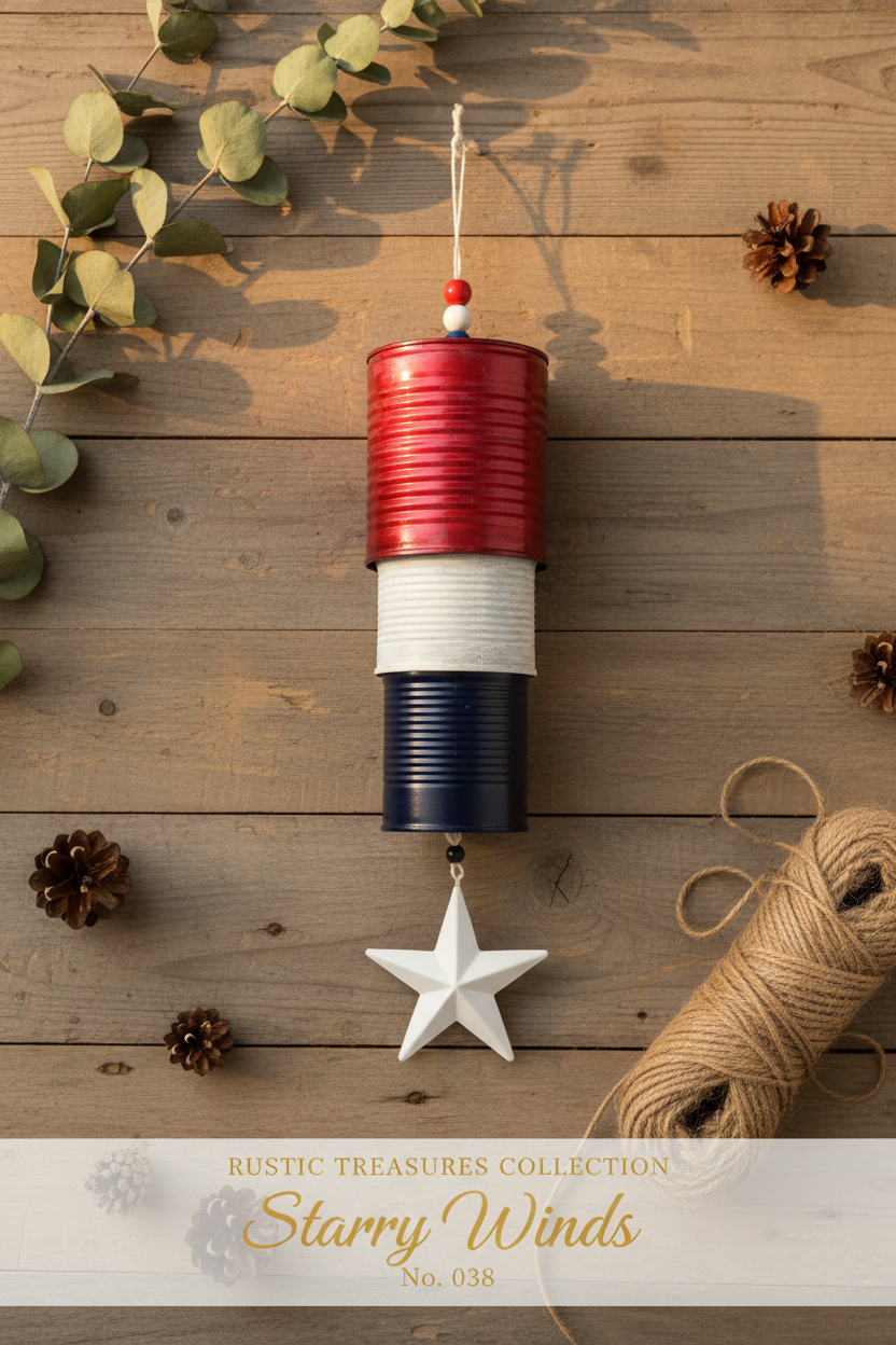 Starry Winds Wind Chime - Rustic Treasures Collection No. 038 vertical
