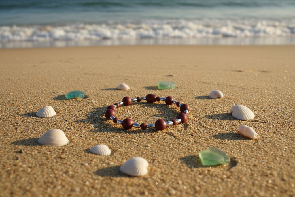 Cranberry Steel bracelet beach lifestyle