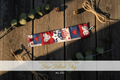 Star Filled Sky fabric wrist cuff - Rustic Treasures Collection No. 045