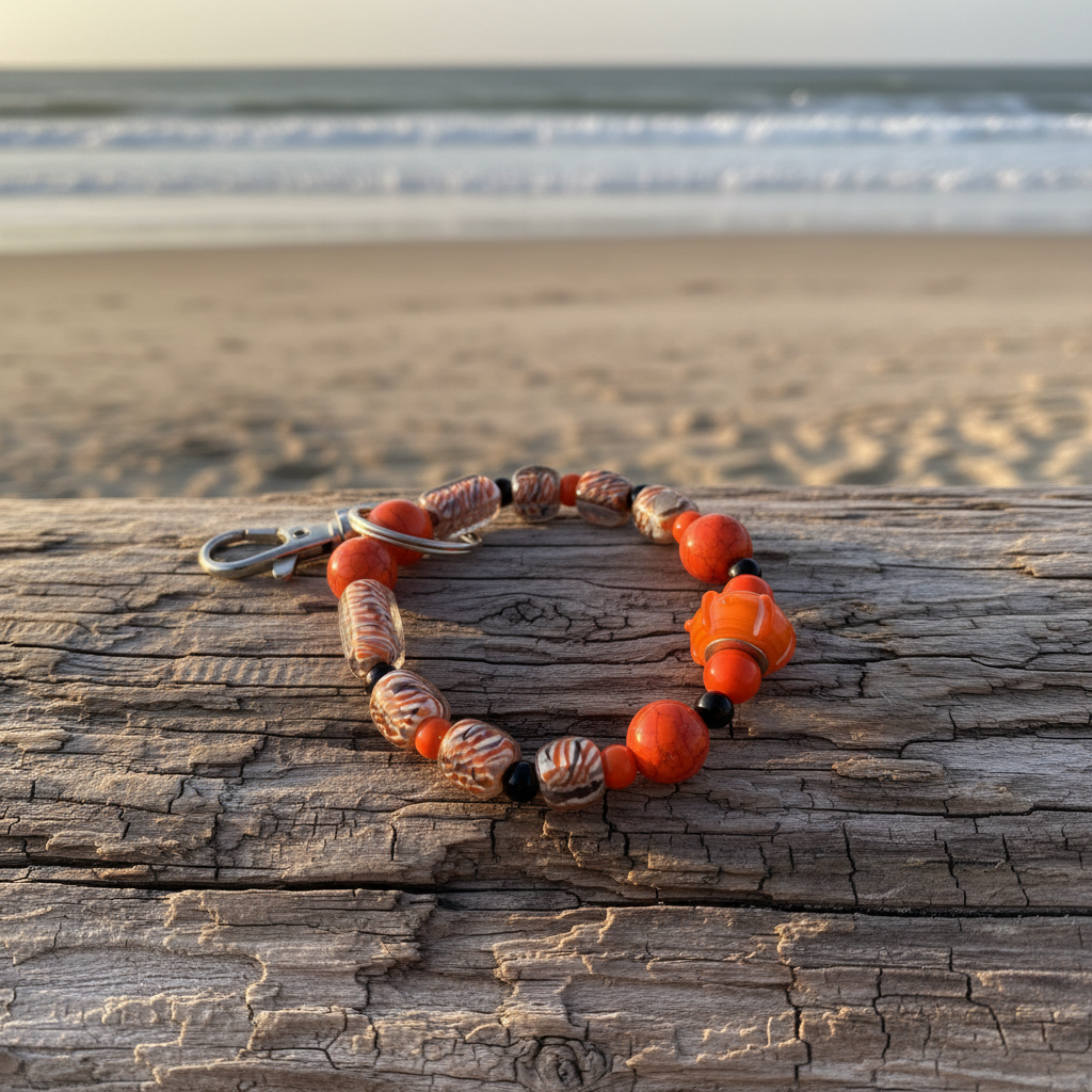 Orange Crush driftwood flat lay