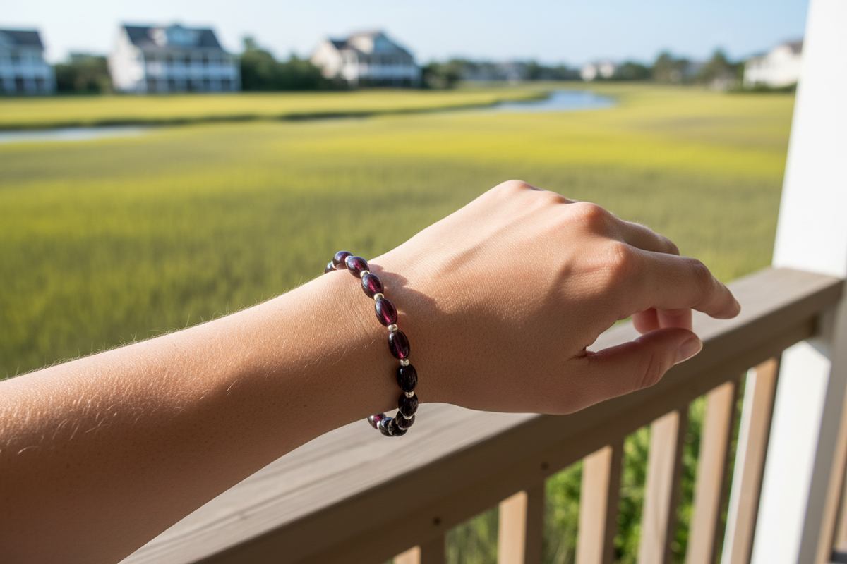 Plum Gorgeous Coastal Bloom Collection No. 057 model shot