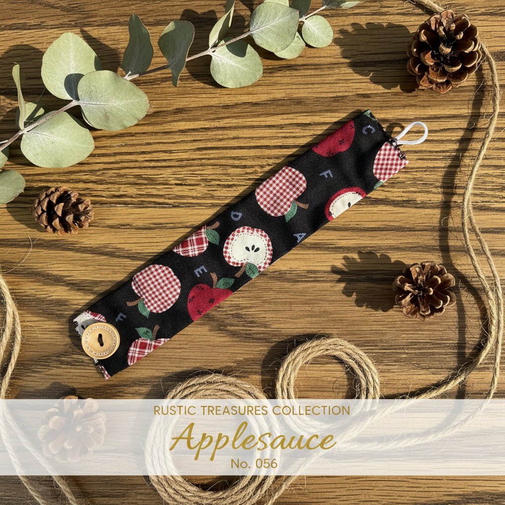 Applesauce fabric wrap bracelet hero shot - Rustic Treasures Collection No. 066