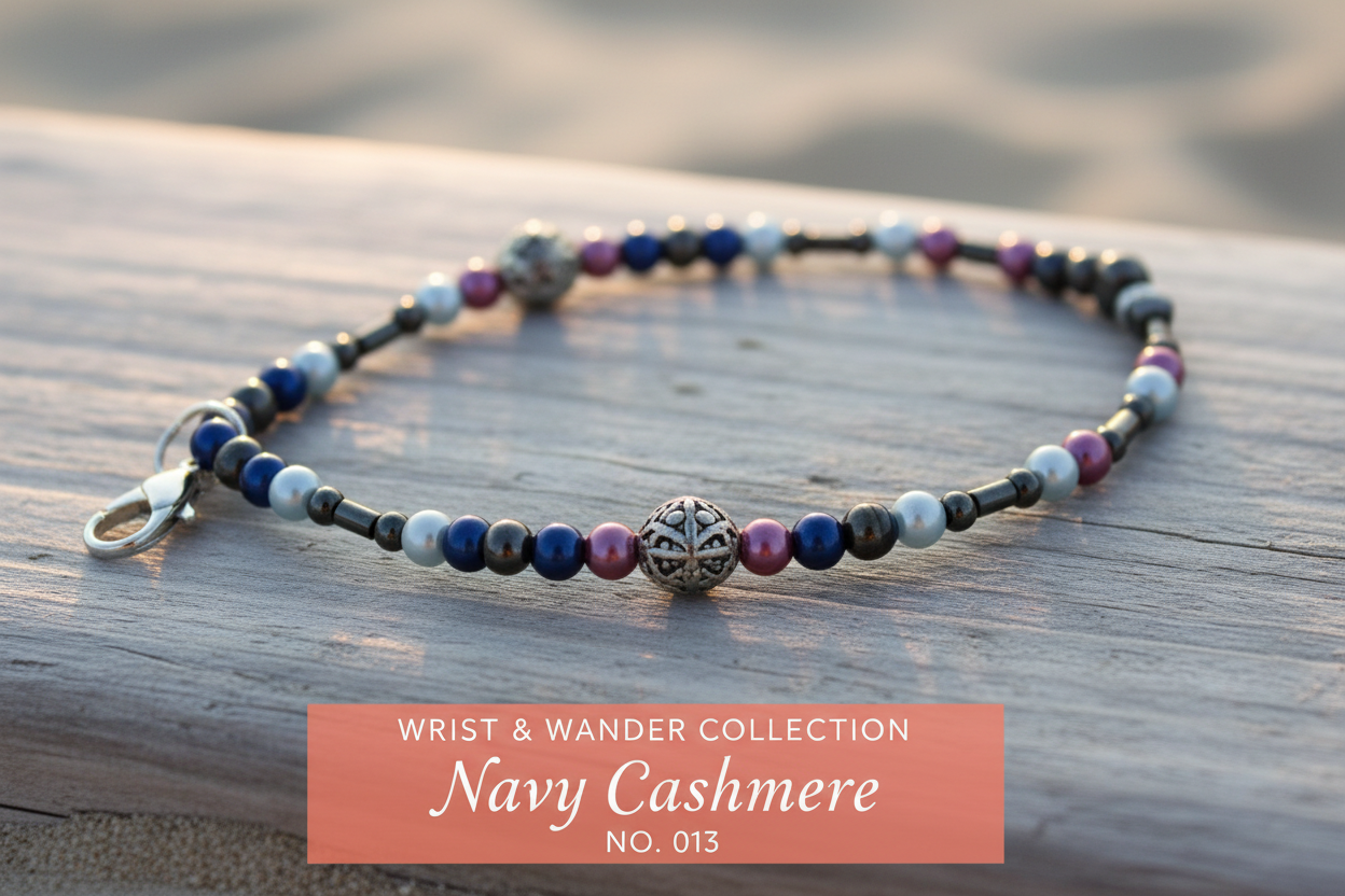 Navy Cashmere – Wrist & Wander Collection No. 013 styled image