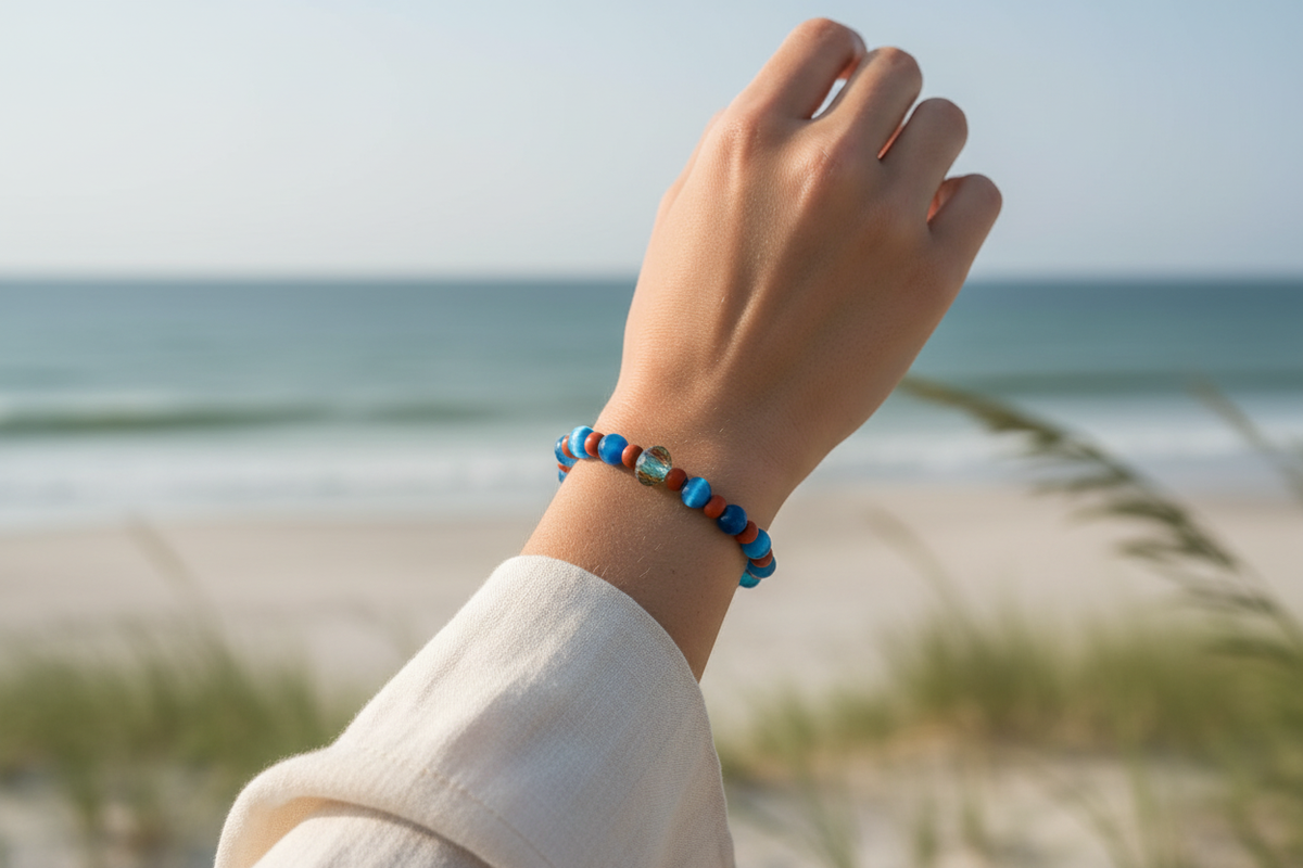 Sunset Sky bracelet model shot