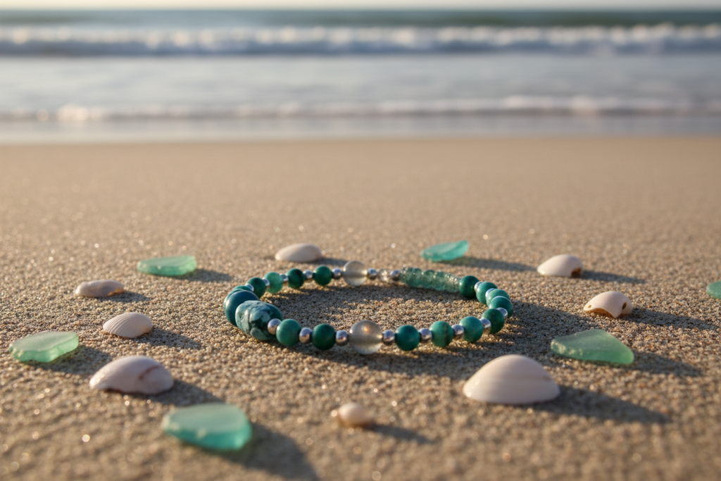 Tempting Teal bracelet beach lifestyle