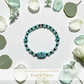 Teal & Onyx — Coastal Bloom Collection No. 065